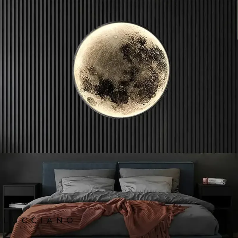 Applique murale led lunaire design moderne.