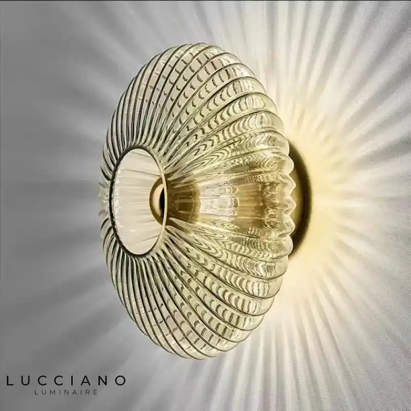 Applique murale LED modernes verre élégant design lumineux.