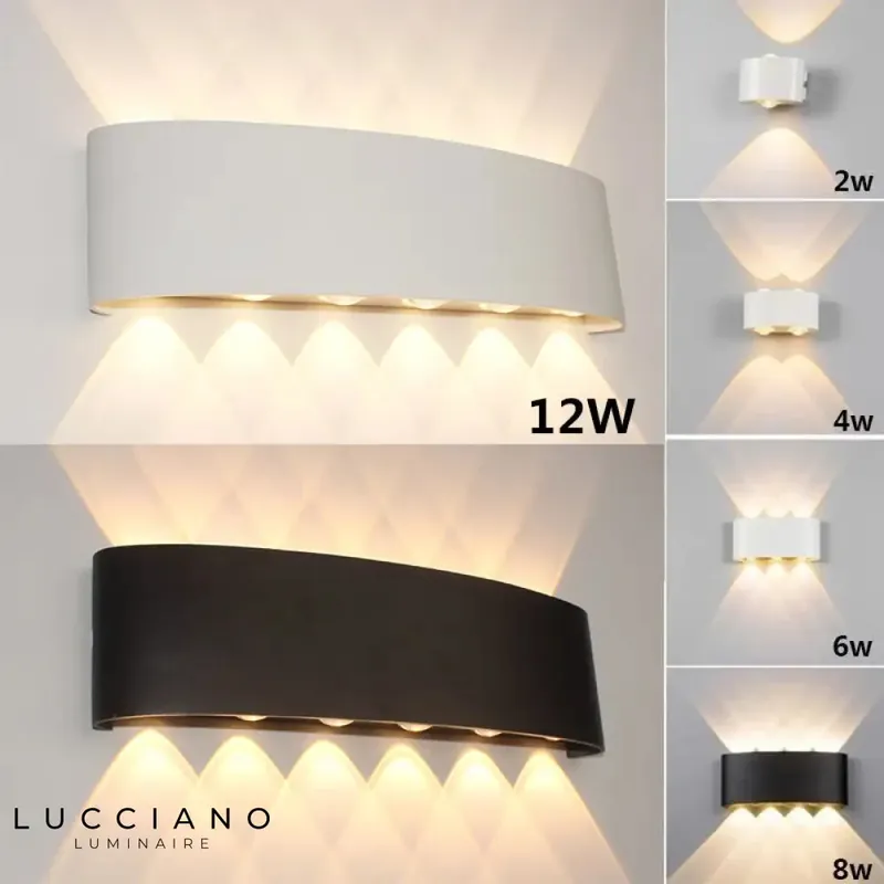 Applique murale LED aluminium design contemporain élégant