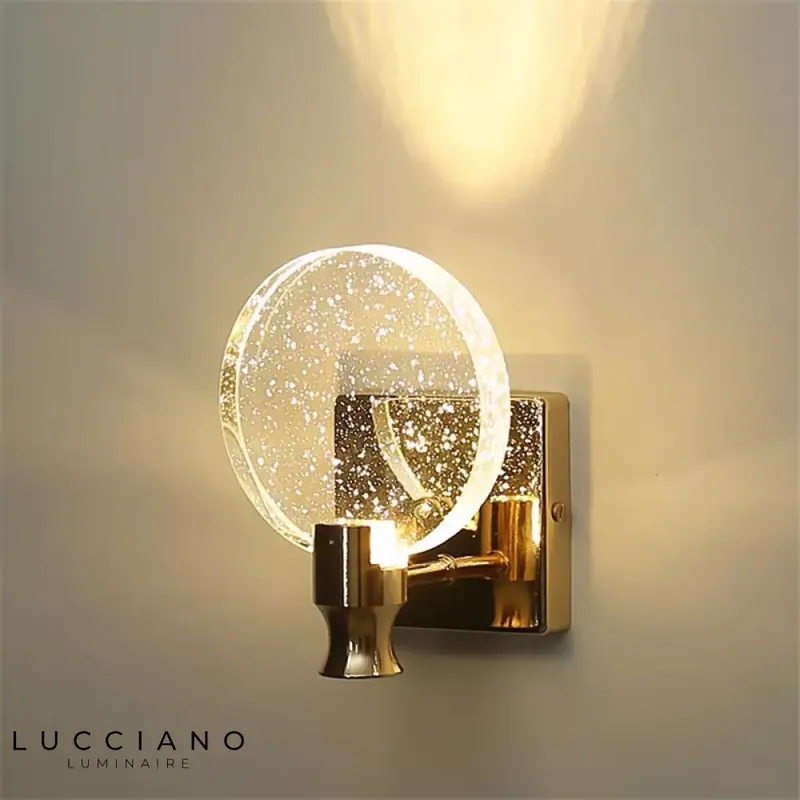 Applique murale en cristal Élégance lumineuse