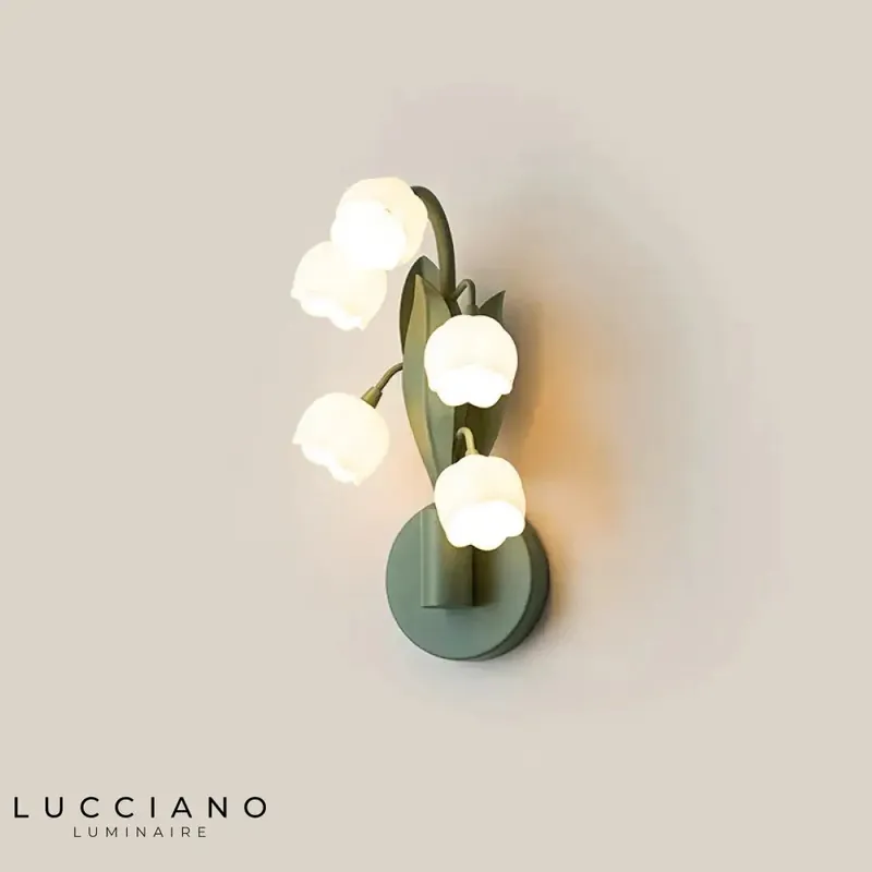 Applique murale Led rustique bois blanc