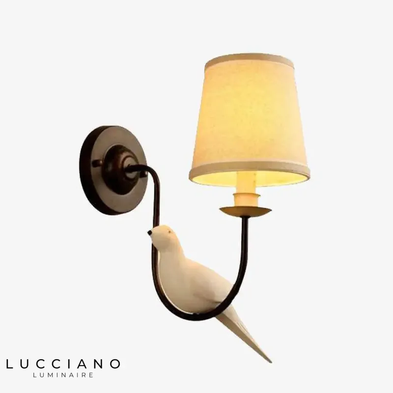 Voici la transformation :
Applique murale LED décorative avec oiseau perché