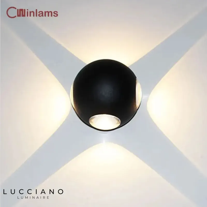 Applique murale LED étoile design étanche extérieur
