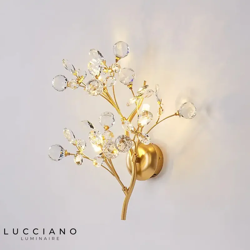 Applique murale LED cristalline minimaliste élégante