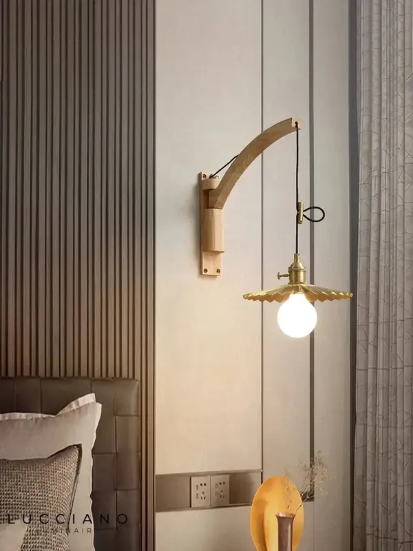 Voici le titre transformé :
Applique murale en cuivre élégante, lumineuse et design