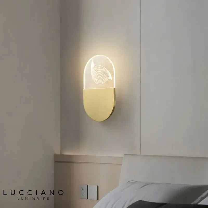 Applique murale led cuivre moderne et raffiné