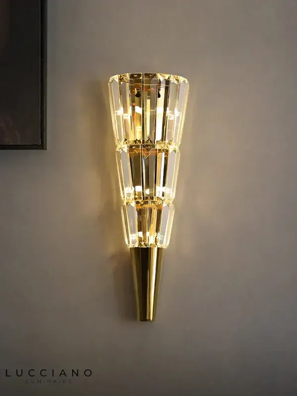 Applique murale led cristaux design contemporain chic