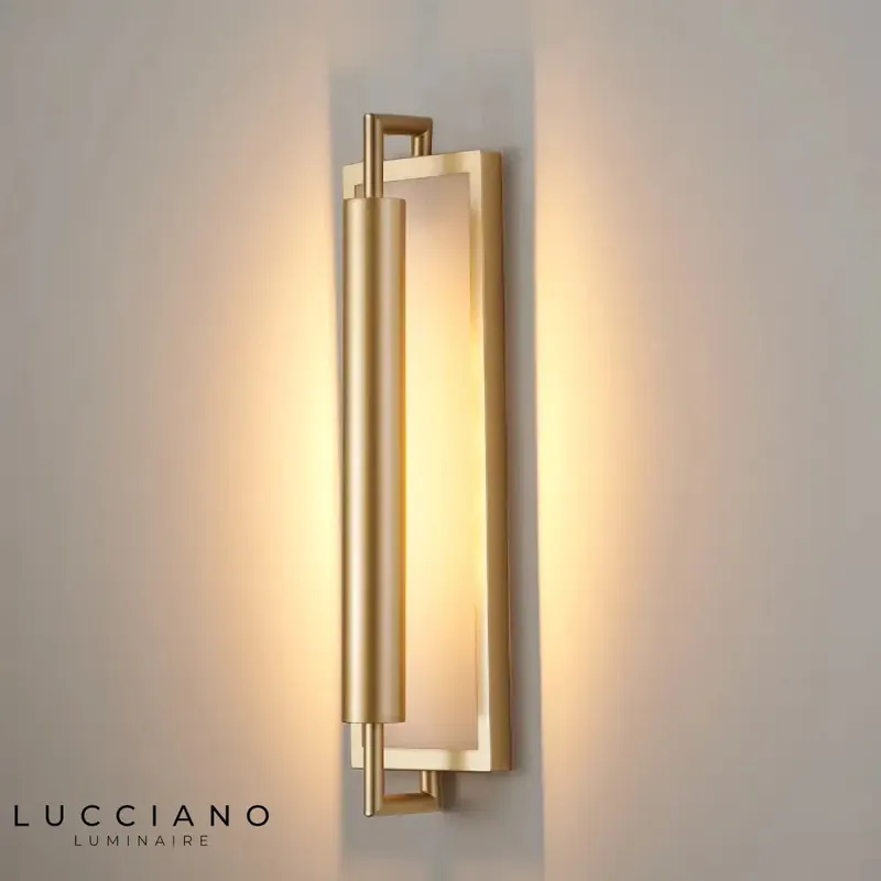 Voici le titre transformé :
Applique murale de style chinois moderne lumineux.