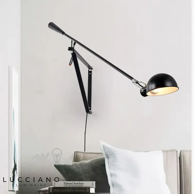 Applique murale nordique minimaliste lumineux rotatif élégant
