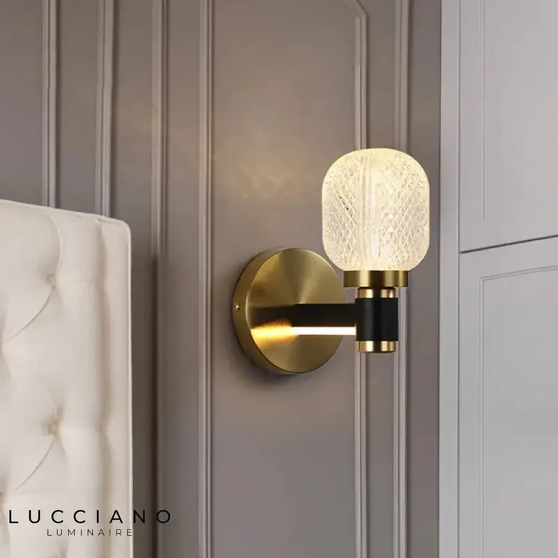 Applique murale de luxe luminaire élégant contemporain.