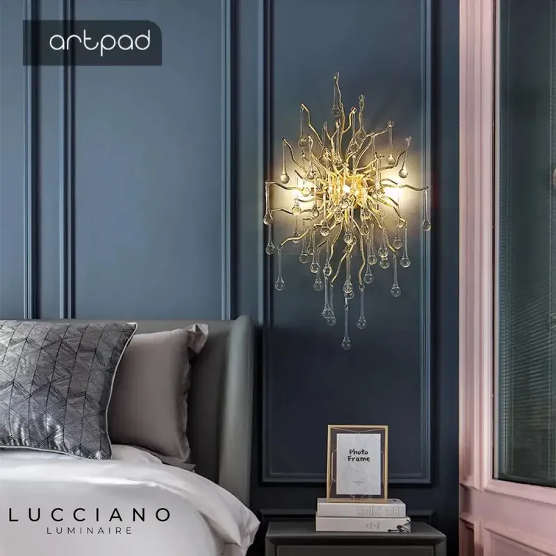 Voici le titre transformé :
Applique murale luxe élégante cristalline design