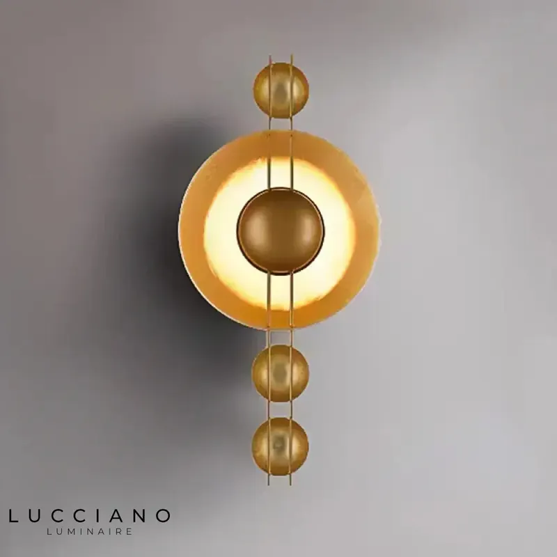 Applique murale led brillante et contemporaine