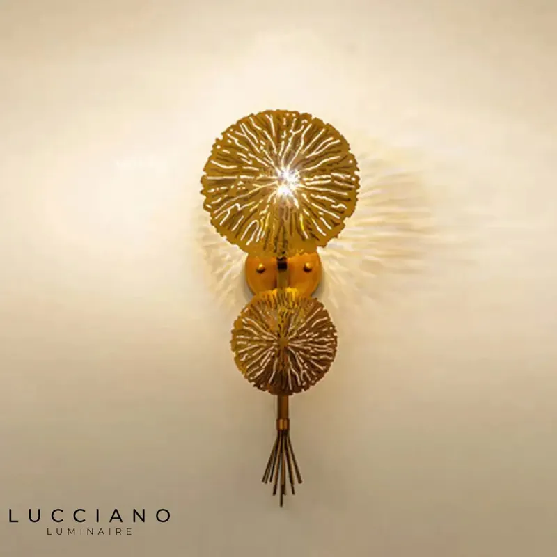 Applique murale luxe lotus design élégant chic.