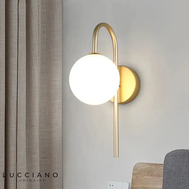 Applique murale en verre design lumineux moderne