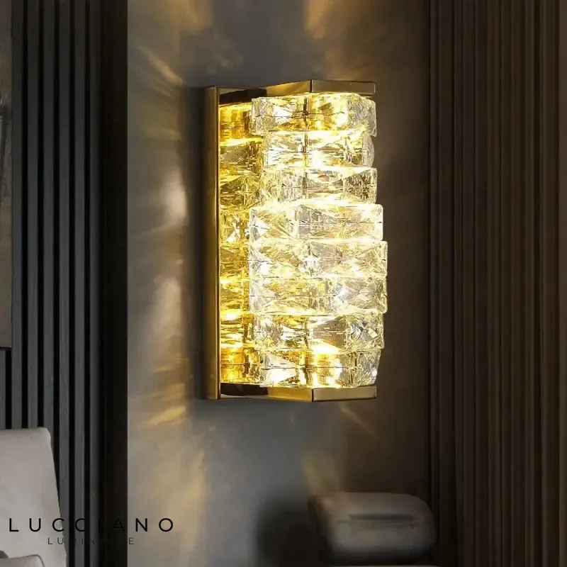 Voici le titre transformé :
Applique murale en cristal design élégant lumineux