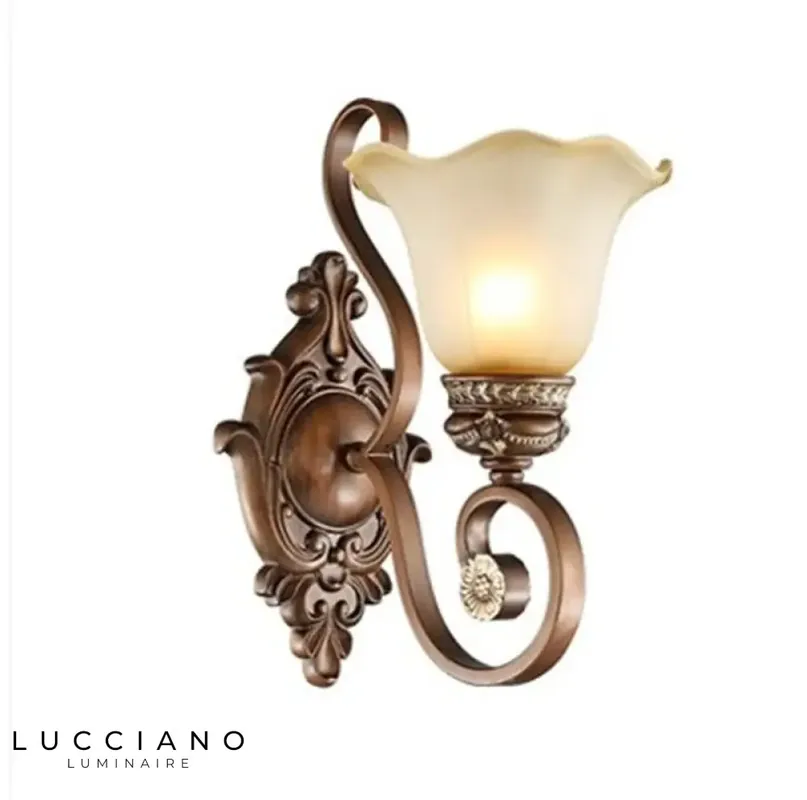 Voici ma proposition :
Applique murale vintage bronze élégant design
