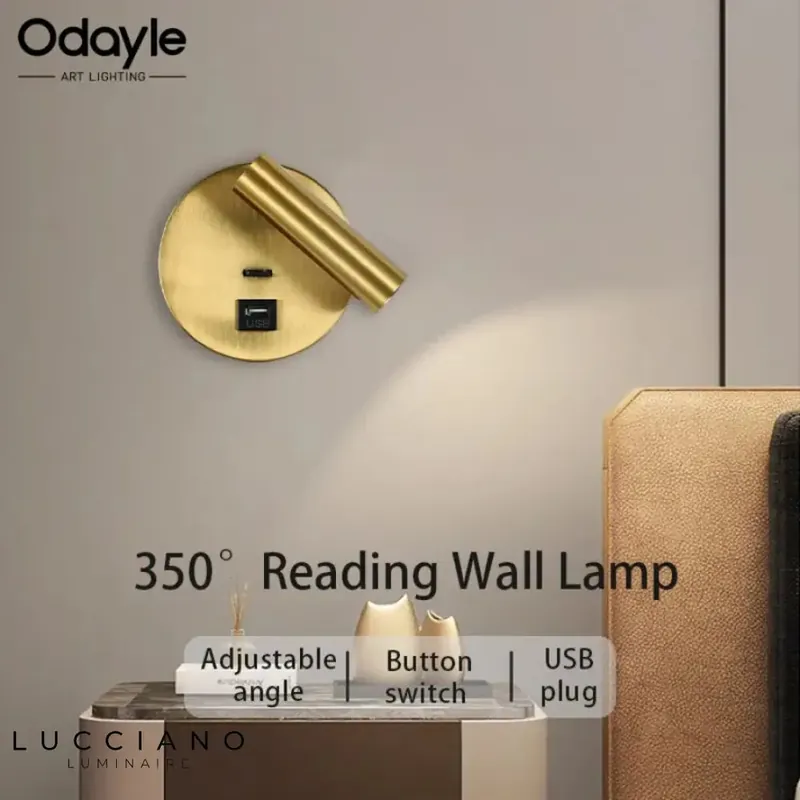 Applique murale LED pliable élégante minimaliste