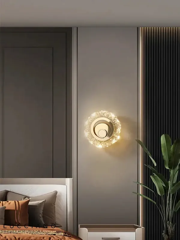 Applique murale LED tournesol élégant contemporain.