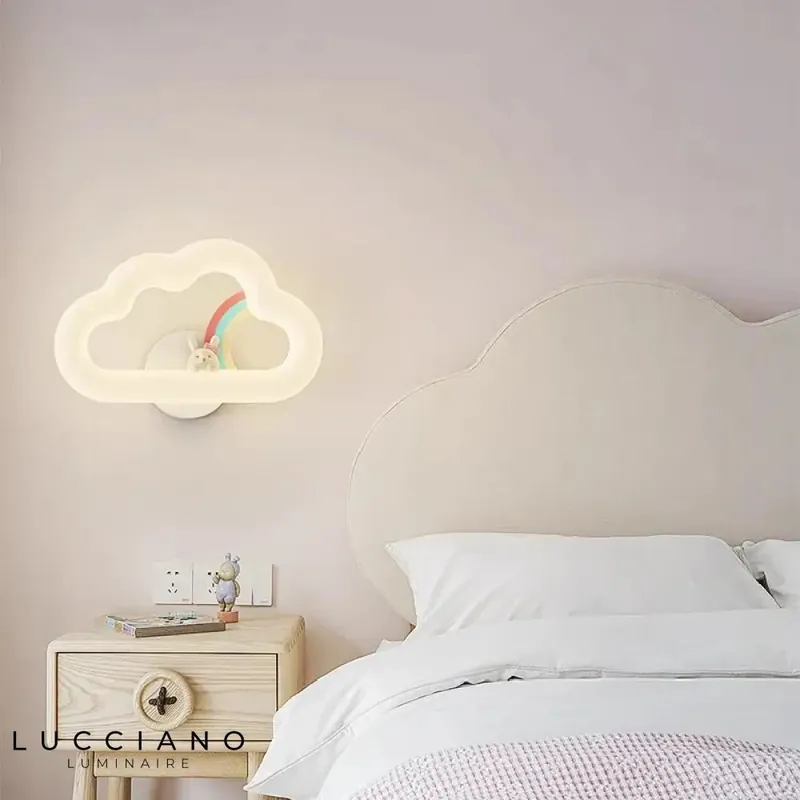 Applique murale nuage lumineux décoration enfantine