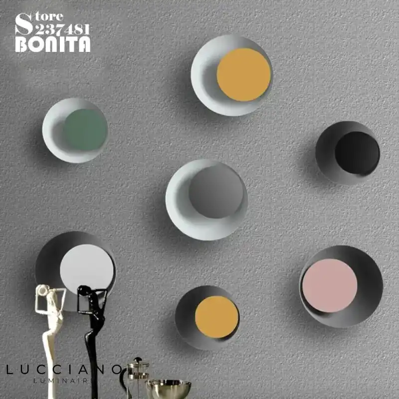 Voici le titre transformé :
Applique murale moderne élégante lumineuse ronde fer