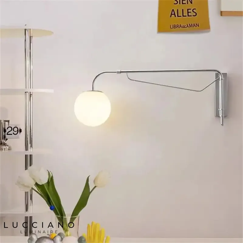 Applique murale led élégante articulée moderne.