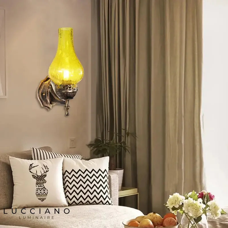 Voici le titre transformé :
Applique murale vintage chinoise élégante design