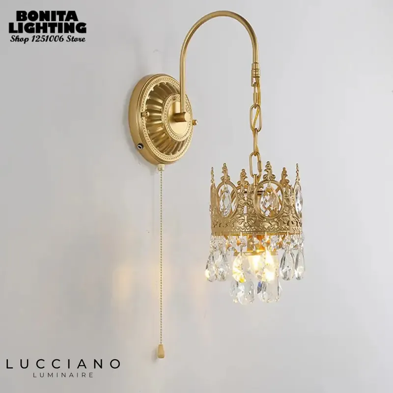 applique murale rétro luminaire élégant baroque
