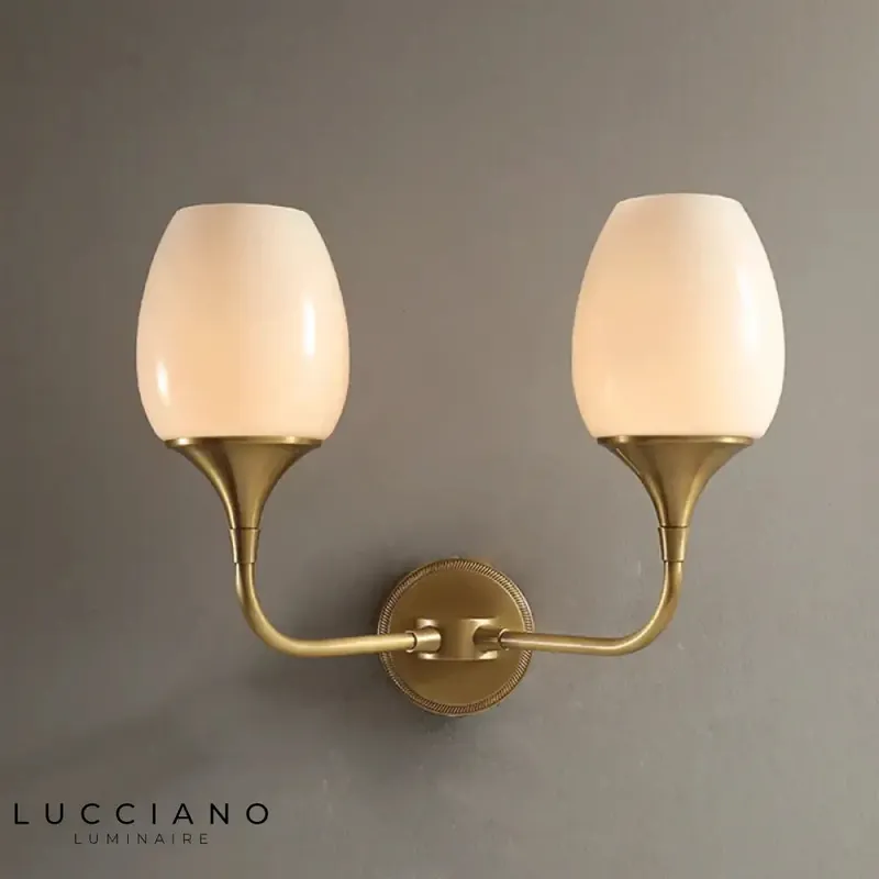applique murale cuivre scandinave lumineux élégant