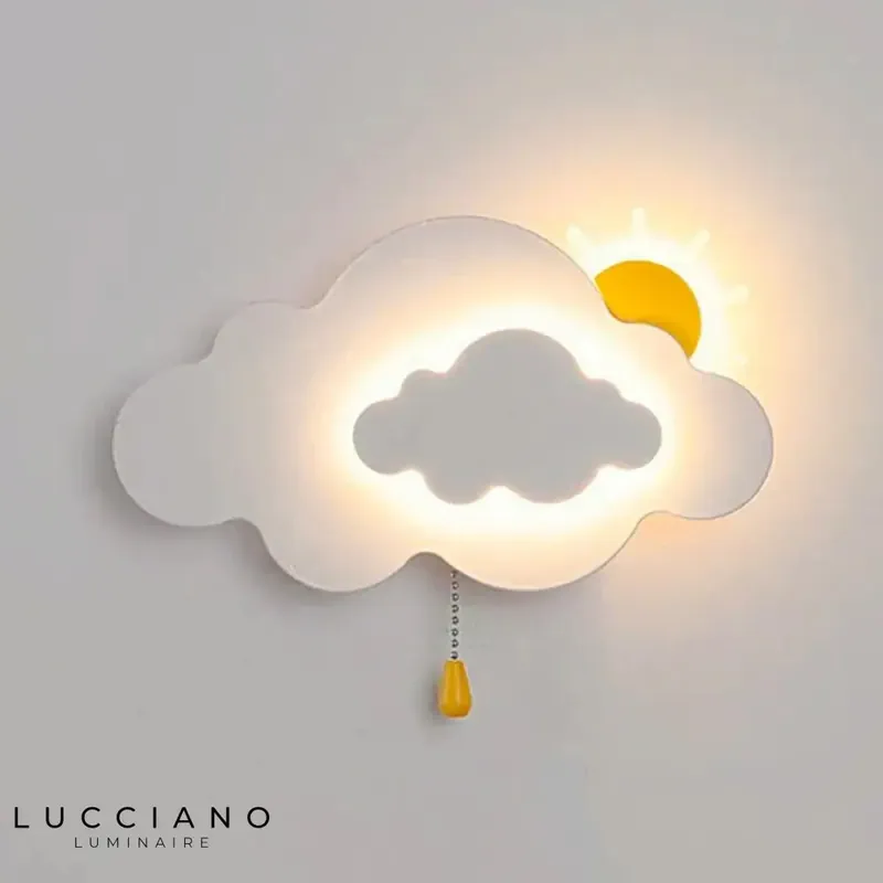 Voici le titre transformé :
Applique murale nuage élégant pour ambiance zen