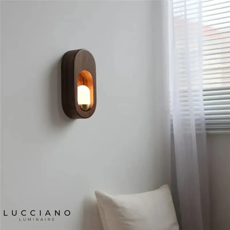 Applique murale bois scandinave minimaliste élégante.