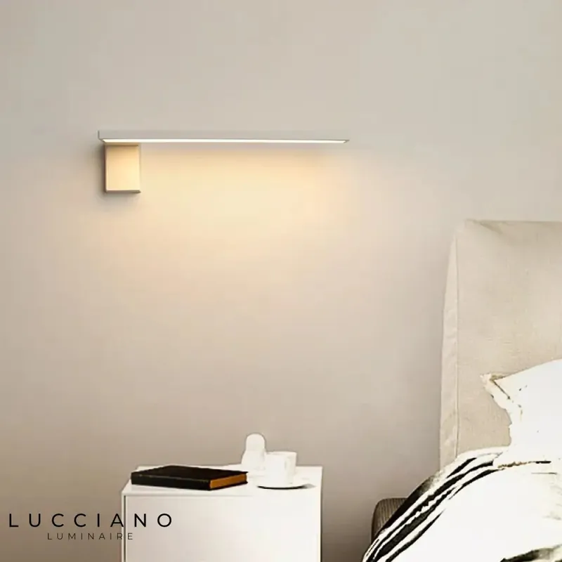 Applique murale LED blanche élégante épurée
