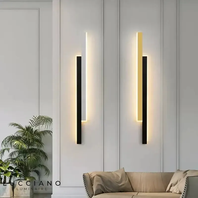 Applique murale led design contemporain lumineux.