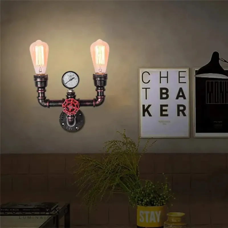applique murale industrielle lampe vintage métal
OU
applique murale industrielle luminaire rétro design
