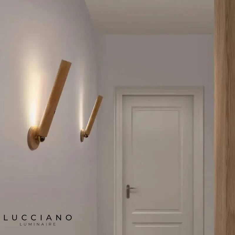 Applique murale en bois, design moderne intelligent.