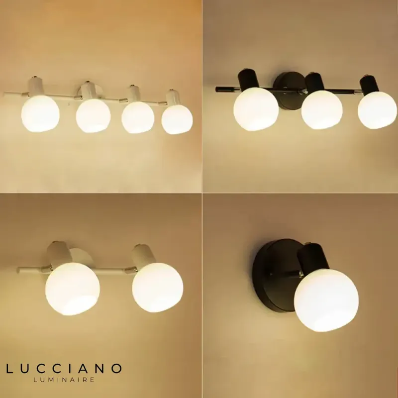 Applique murale rotative design élégant lumineux