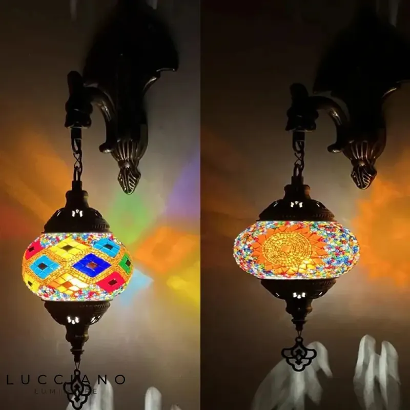 Applique murale en verre vintage déco lumineuse