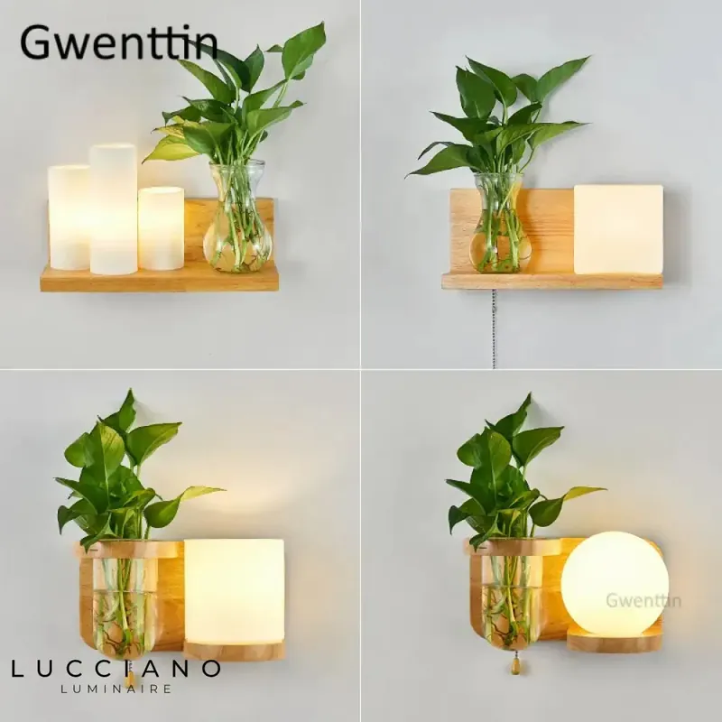 Voici la transformation :
Applique murale en bois design contemporain lumineux