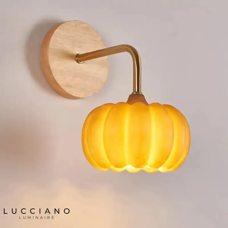 Applique murale citrouille design scandinave automnale