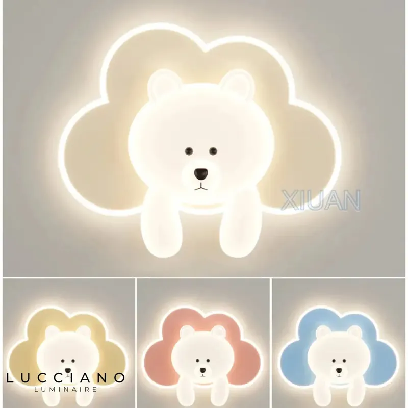 Voici le résultat :
Applique murale ourson design enfants cosy