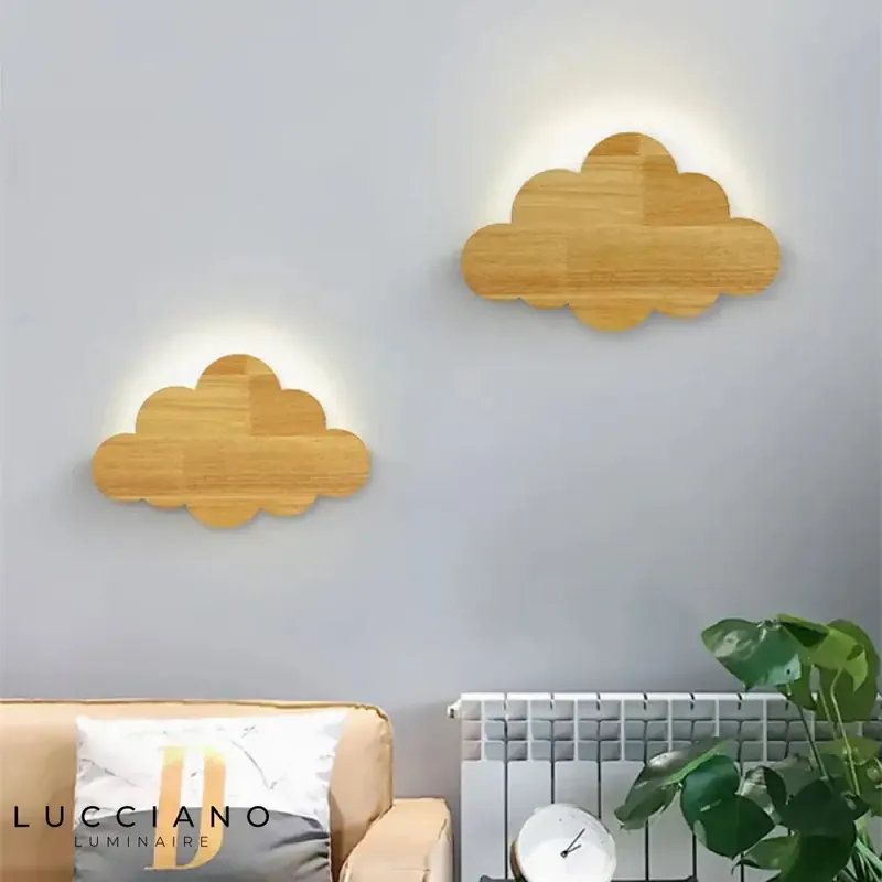 applique murale nuage : déco chambre bébé douce