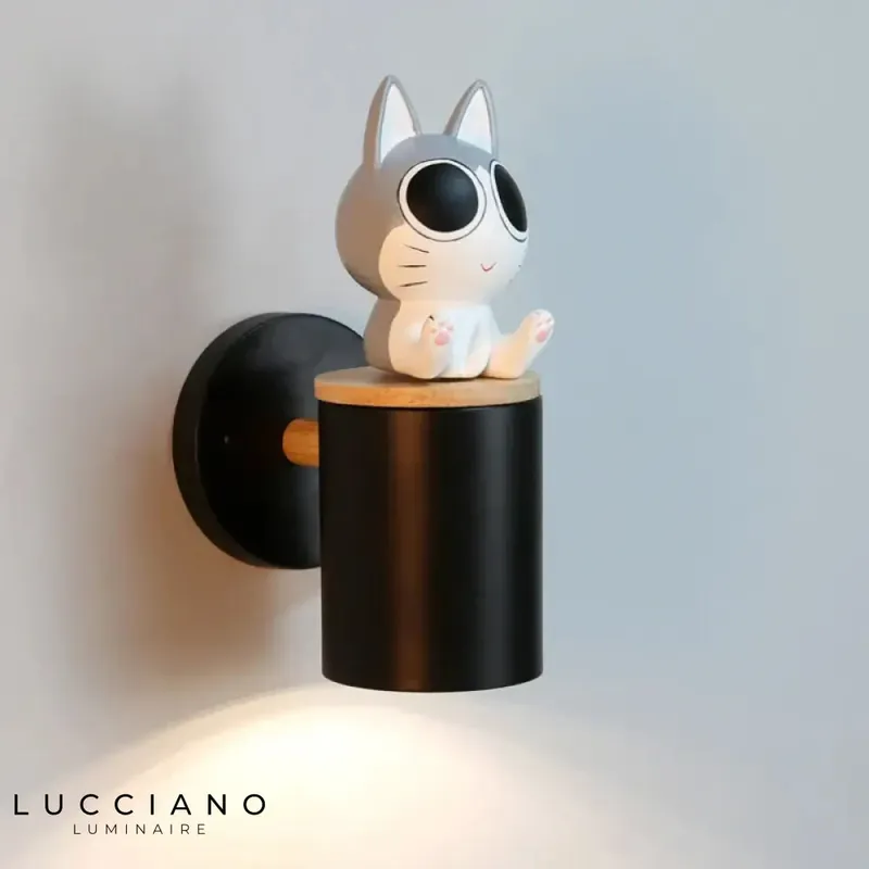Applique murale mignonne chat adorable chambre.