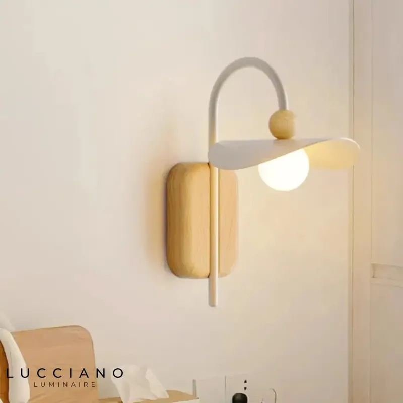 Applique murale bois design élégant minimaliste