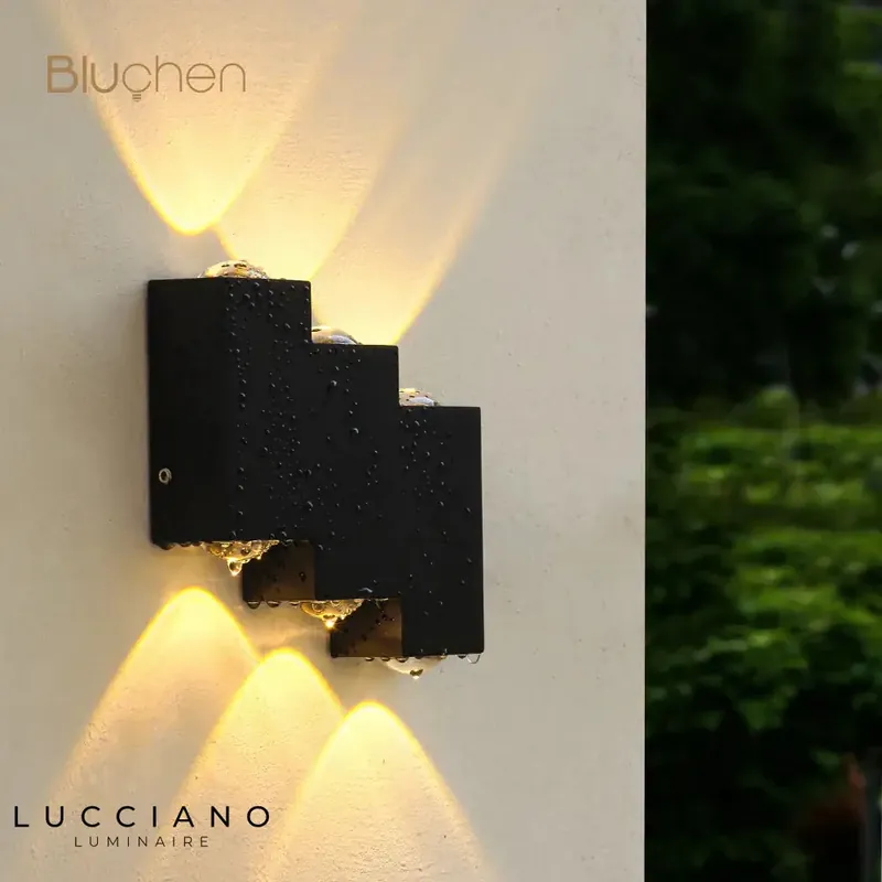 Applique murale led étanche design jardin lumineux