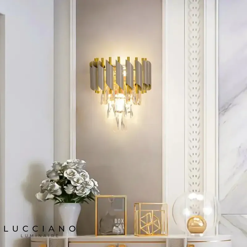 Applique murale LED cristalline design élégant