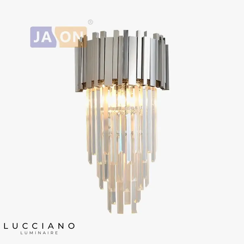 Applique murale cristal lumineux moderne chic.