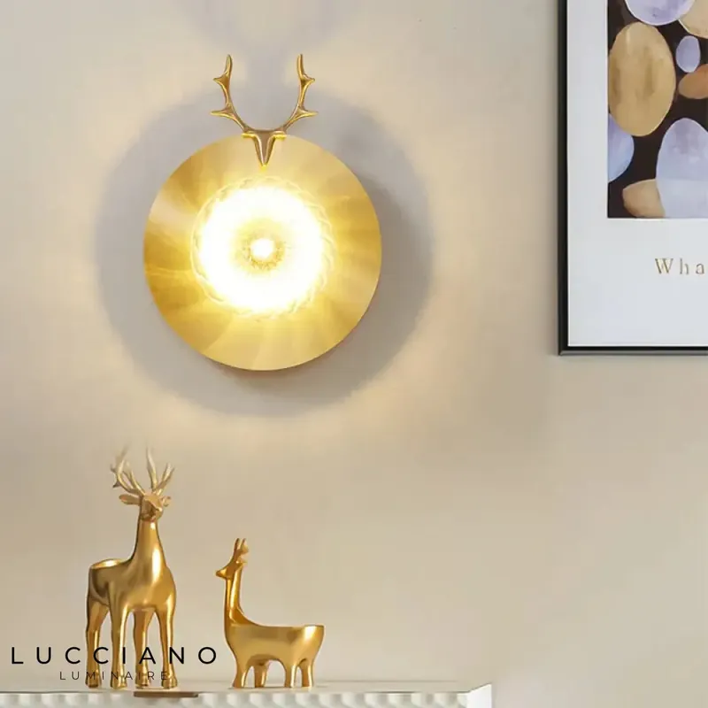 Applique murale en cuivre design rustique chic