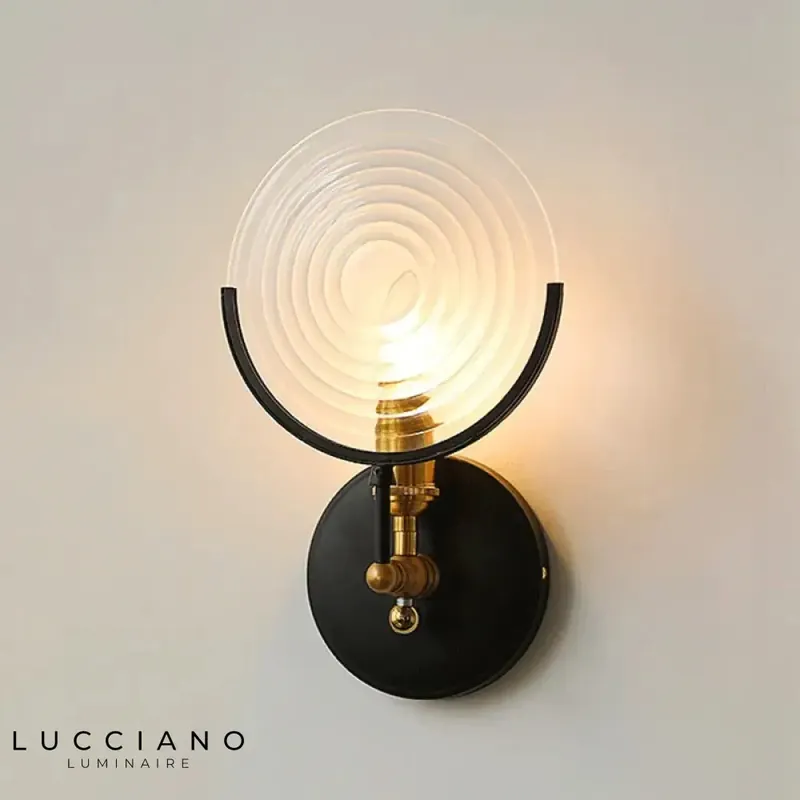 applique murale rétro design lumineux contemporain
