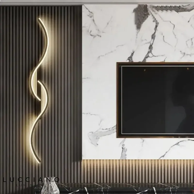 Applique murale led design contemporain lumineux.