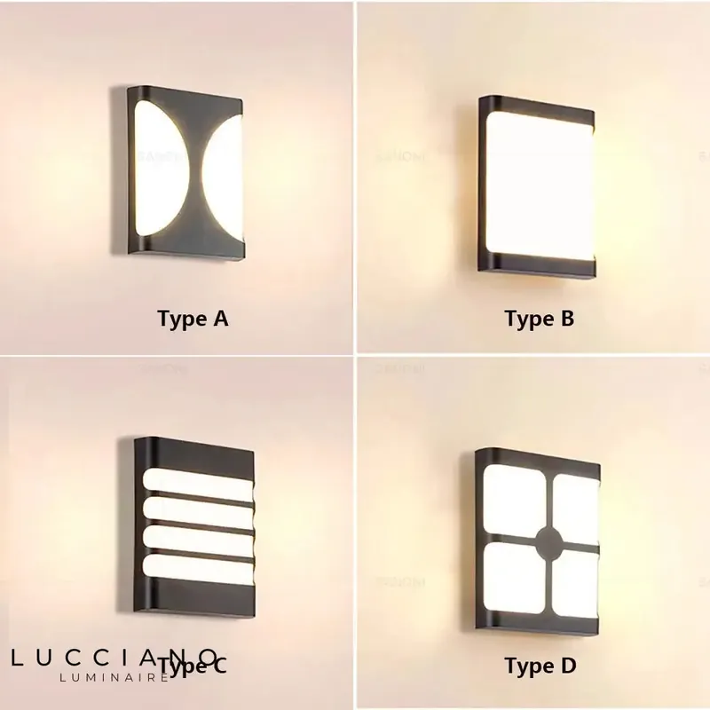 Applique murale moderne luminaire extérieur élégant