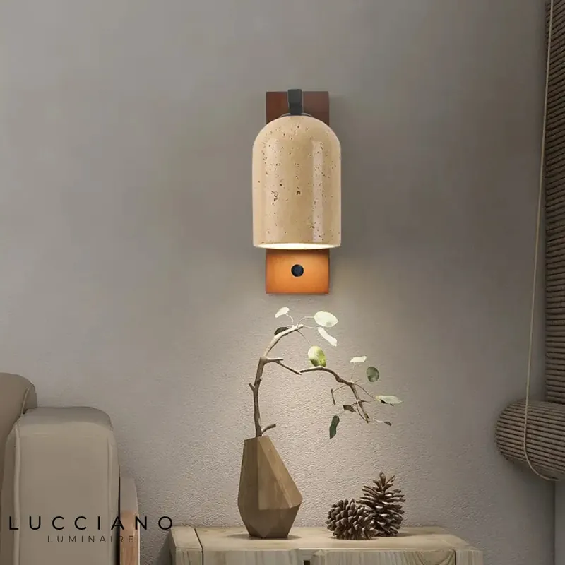 Applique murale led pierre design élégant